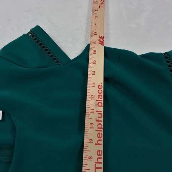 Francesca's Green Mini Holiday Dress - Picture 4 of 5